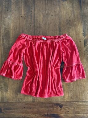 Max Studio Peasant Off the Shoulders Top Size Medium